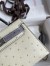 Hermes HSS Kelly Mini II Sellier Handmade Bag in Beton and Gris Agate Ostrich Leather