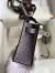 Hermes HSS Kelly Mini II Sellier Handmade Bag in Beton and Gris Agate Ostrich Leather