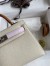 Hermes HSS Kelly Mini II Sellier Tri-color Bag In Craie/Pink/Gold Epsom Calfskin