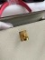 Hermes HSS Kelly Sellier 25 Bag in Craie and Rose Lipstick Epsom Calfskin