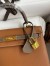 Hermes HSS Kelly Sellier 25 Bicolor Bag in Gold and Taupe Epsom Calfskin