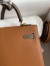 Hermes HSS Kelly Sellier 25 Bicolor Bag in Gold and Taupe Epsom Calfskin