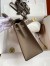 Hermes HSS Kelly Sellier 25 Bicolor Bag in Gold and Taupe Epsom Calfskin
