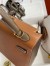 Hermes HSS Kelly Sellier 25 Bicolor Bag in Gold and Taupe Epsom Calfskin