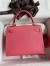 Hermes Kelly Sellier 25 Handmade Bag In Rose Lipstick Mysore Goatskin 