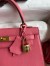 Hermes Kelly Sellier 25 Handmade Bag In Rose Lipstick Mysore Goatskin 