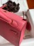 Hermes Kelly Sellier 25 Handmade Bag In Rose Lipstick Mysore Goatskin 