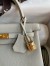 Hermes Kelly Retourne 25 Handmade Bag In Beton Clemence Leather 