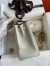 Hermes Kelly Retourne 25 Handmade Bag In Beton Clemence Leather 