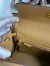 Hermes Kelly Retourne 25 Handmade Bag In Biscuit Clemence Leather