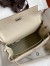 Hermes Kelly Retourne 25 Handmade Bag In Craie Clemence Leather