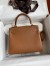 Hermes Kelly Retourne 25 Handmade Bag In Gold Clemence Leather