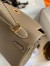 Hermes Kelly Retourne 25 Handmade Bag In Taupe Clemence Leather 