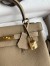 Hermes Kelly Retourne 25 Handmade Bag In Trench Clemence Leather 