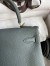 Hermes Kelly Retourne 25 Handmade Bag In Vert Amande Clemence Leather 