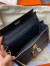 Hermes Kelly Colormatic 25 Handmade Bag in Blue Nuit Swift Leather 