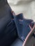 Hermes Kelly Colormatic 25 Handmade Bag in Blue Nuit Swift Leather 