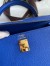 Hermes Epsom Kelly 25cm Sellier Handmade Blue France Bag
