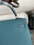 Hermes Epsom Kelly 25cm Sellier Handmade Blue Jean Bag