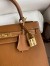 Hermes Epsom Kelly 25cm Sellier Handmade Gold Bag 