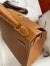 Hermes Epsom Kelly 25cm Sellier Handmade Gold Bag 