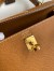 Hermes Epsom Kelly 25cm Sellier Handmade Gold Bag 