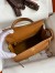 Hermes Epsom Kelly 25cm Sellier Handmade Gold Bag 