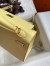 Hermes Epsom Kelly 25cm Sellier Handmade Jaune Poussin Bag