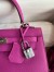 Hermes Kelly Sellier 25 Handmade Bag In Magnolia Epsom Calfskin 