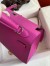 Hermes Kelly Sellier 25 Handmade Bag In Magnolia Epsom Calfskin 