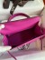Hermes Kelly Sellier 25 Handmade Bag In Magnolia Epsom Calfskin 