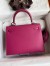 Hermes Kelly Sellier 25 Handmade Bag In Rose Purple Epsom Calfskin
