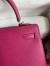 Hermes Kelly Sellier 25 Handmade Bag In Rose Purple Epsom Calfskin