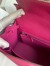 Hermes Kelly Sellier 25 Handmade Bag In Rose Purple Epsom Calfskin