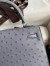 Hermes Kelly Sellier 25 Handmade Bag in Gris Agate Ostrich Leather