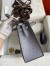 Hermes Kelly Sellier 25 Handmade Bag in Gris Agate Ostrich Leather
