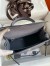 Hermes Kelly Sellier 25 Handmade Bag in Gris Agate Ostrich Leather