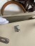 Hermes HSS Kelly 25 Sellier Bag in Craie/Gold/Mauve Pale Epsom Calfskin