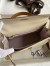 Hermes HSS Kelly 25 Sellier Bag in Craie/Gold/Mauve Pale Epsom Calfskin