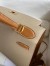 Hermes Kelly Sellier 28 Bicolor Bag in Trench and Gold Epsom Calfskin 