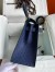 Hermes HSS Kelly 28 Bicolor Bag in Vert Vertigo and Blue Iris Ostrich Leather