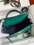 Hermes HSS Kelly 28 Bicolor Bag in Vert Vertigo and Blue Iris Ostrich Leather