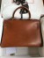Hermes Kelly Retourne 35 Handmade Bag in Gold Barenia Calfskin 