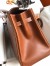 Hermes Kelly Retourne 35 Handmade Bag in Gold Barenia Calfskin 