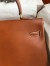 Hermes Kelly Retourne 35 Handmade Bag in Gold Barenia Calfskin 