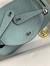 Hermes Mini Lindy Handmade Bag In Ciel Clemence Leather