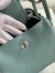 Hermes Mini Lindy Handmade Bag In Ciel Clemence Leather
