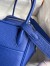 Hermes Lindy 26 Handmade Bag In Blue Electric Clemence Leather 