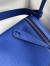 Hermes Lindy 26 Handmade Bag In Blue Electric Clemence Leather 