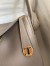 Hermes Lindy 26 Handmade Bag In Gris Asphalt Clemence Leather 